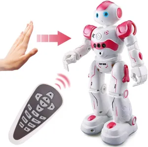 Smart RC Robot Toy for Kids, Gesture Sensing Dancing  Programmable Robotic Toy Gift (Blue)