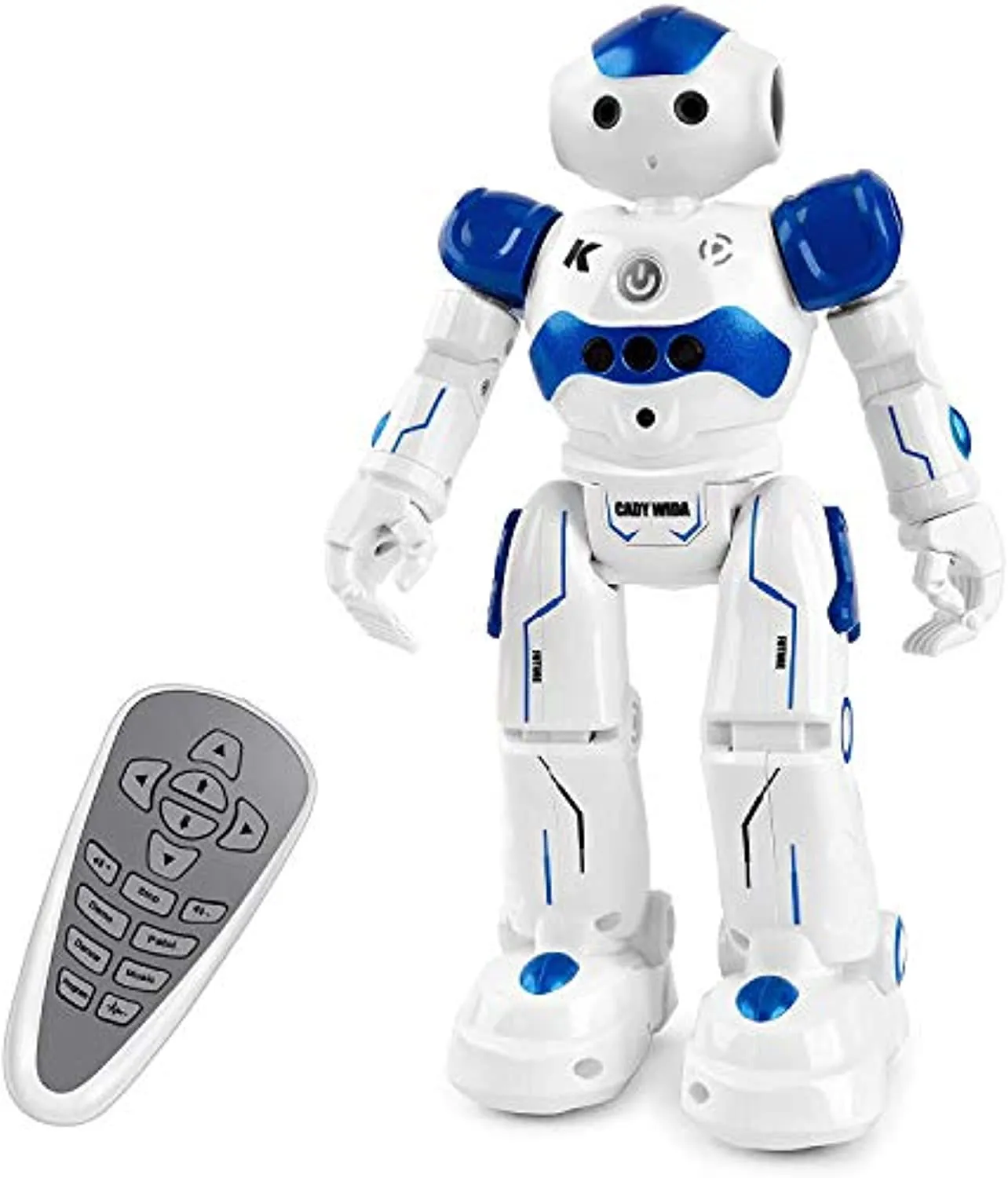 Smart RC Robot Toy for Kids, Gesture Sensing Dancing  Programmable Robotic Toy Gift (Blue)