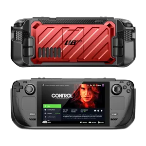 Steam Deck Unicorn Beetle PRO Rugged Kickstand Case-Metallic Red