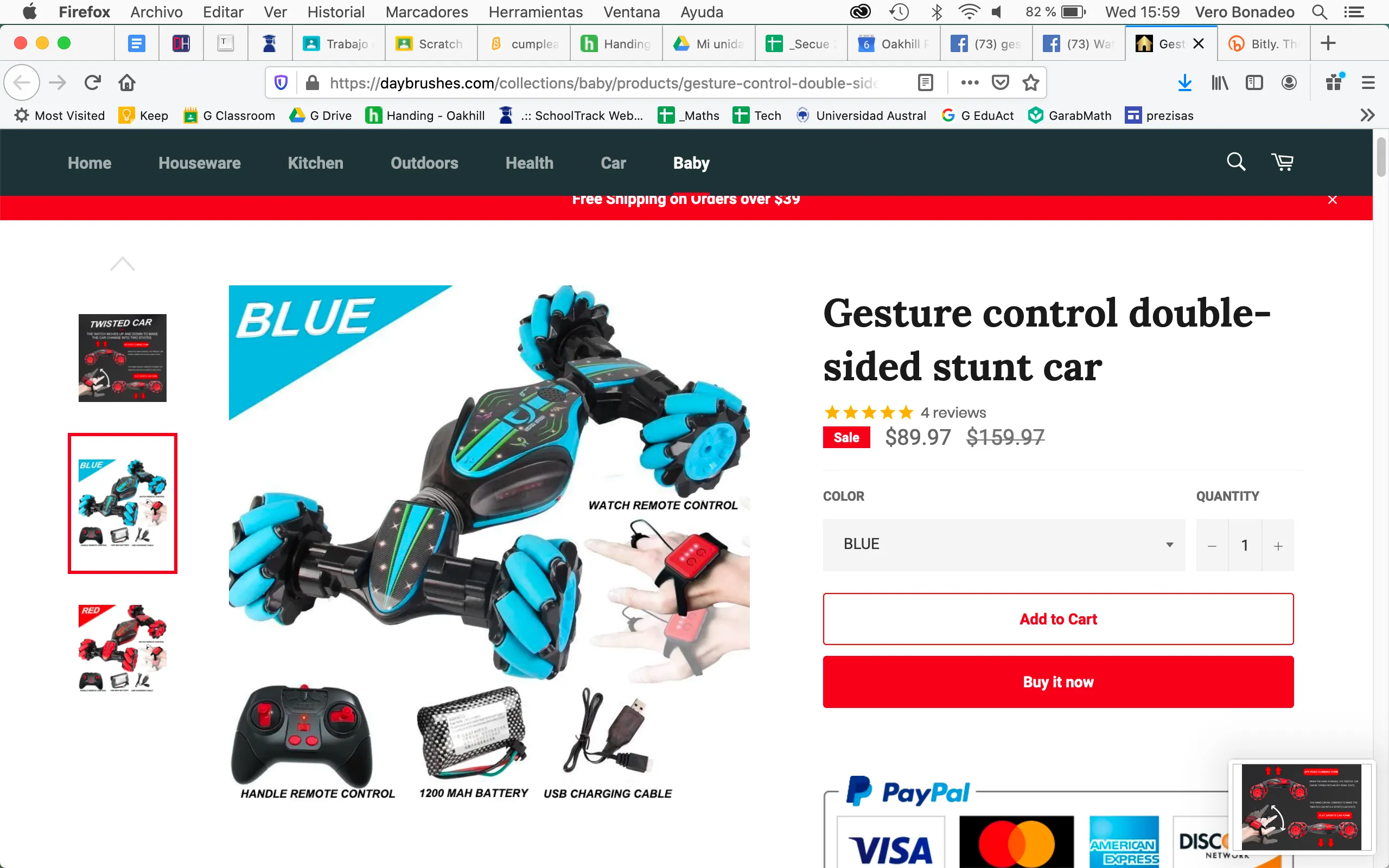 Stunt Car - Gesture Controlled