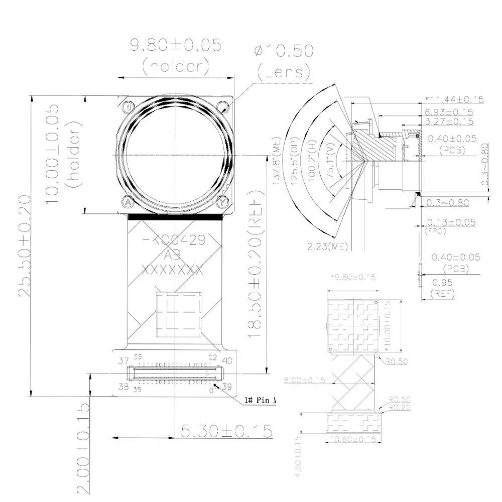 Synexens 3D of RGBD ToF depth sensor-CS30 MIPI Module