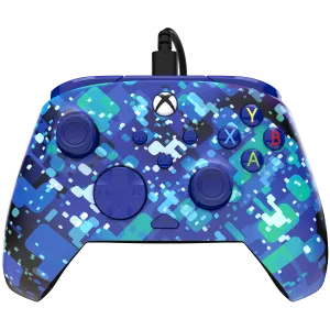 Xbox Series X|S & PC Glitch Blue REMATCH Advanced Wired Controller
