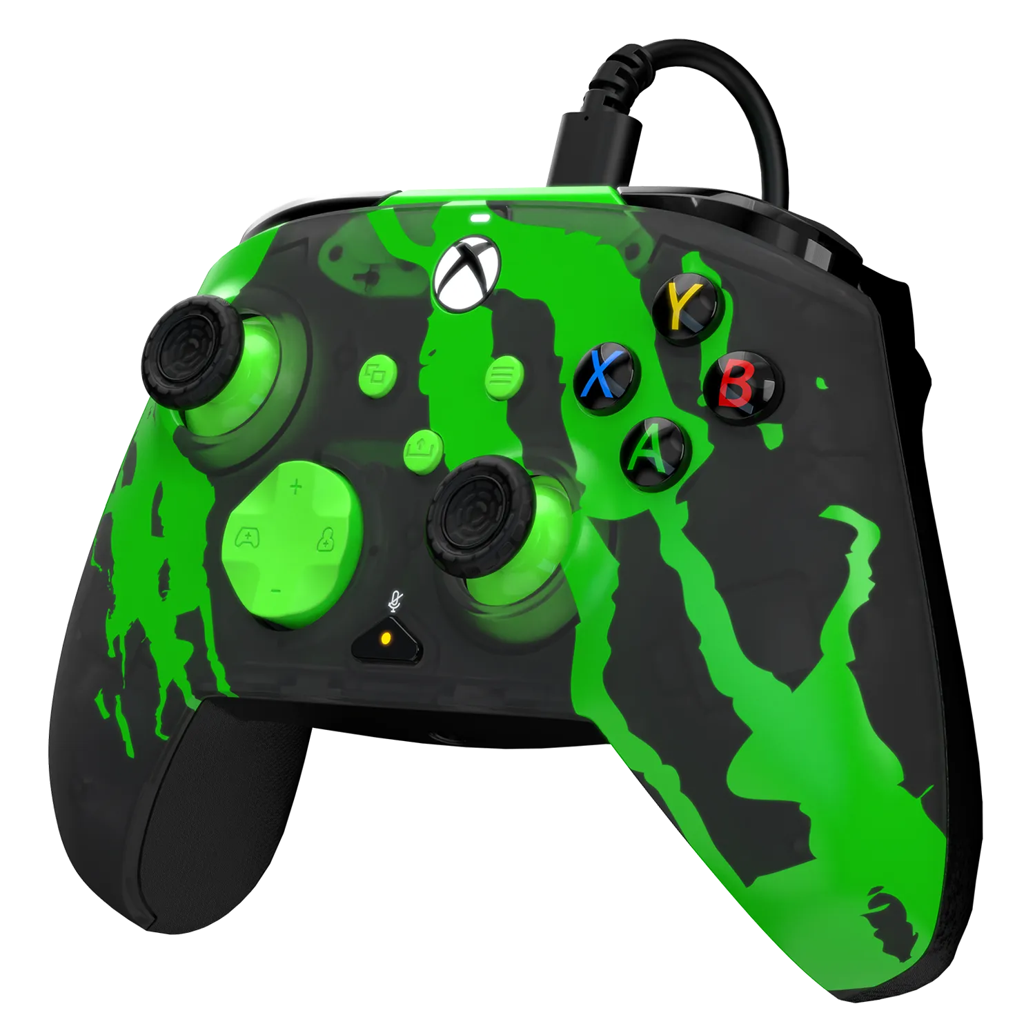 Xbox Series X|S & PC Jolt Green REMATCH GLOW Advanced Wired Controller