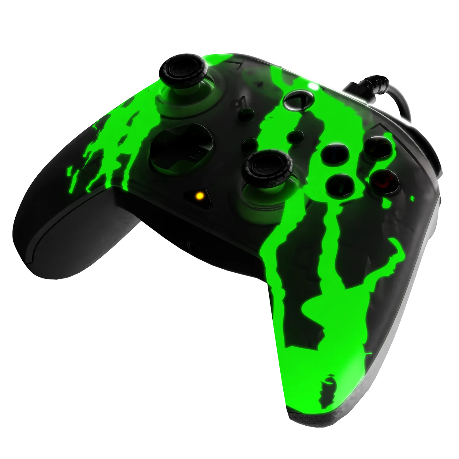 Xbox Series X|S & PC Jolt Green REMATCH GLOW Advanced Wired Controller
