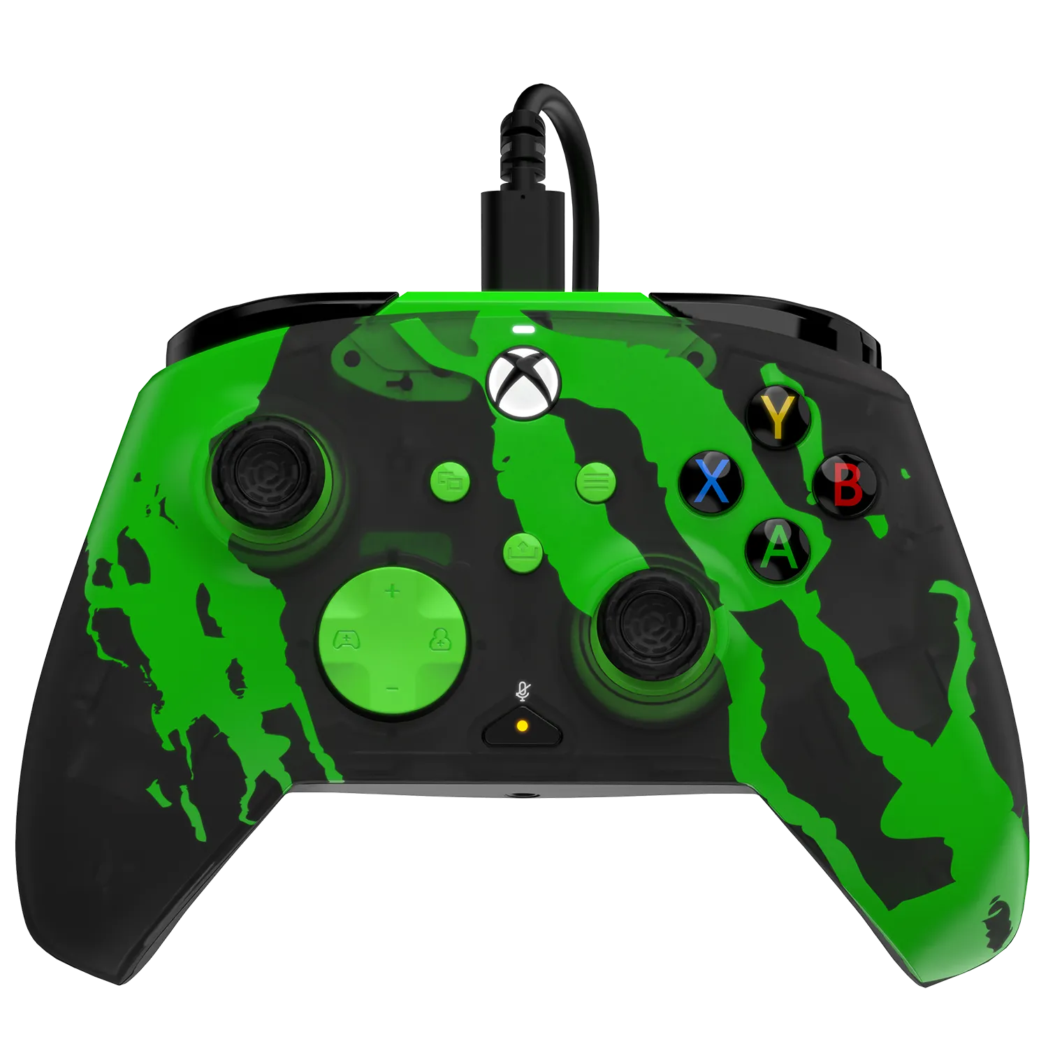 Xbox Series X|S & PC Jolt Green REMATCH GLOW Advanced Wired Controller