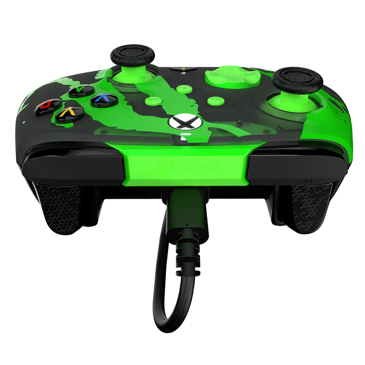 Xbox Series X|S & PC Jolt Green REMATCH GLOW Advanced Wired Controller