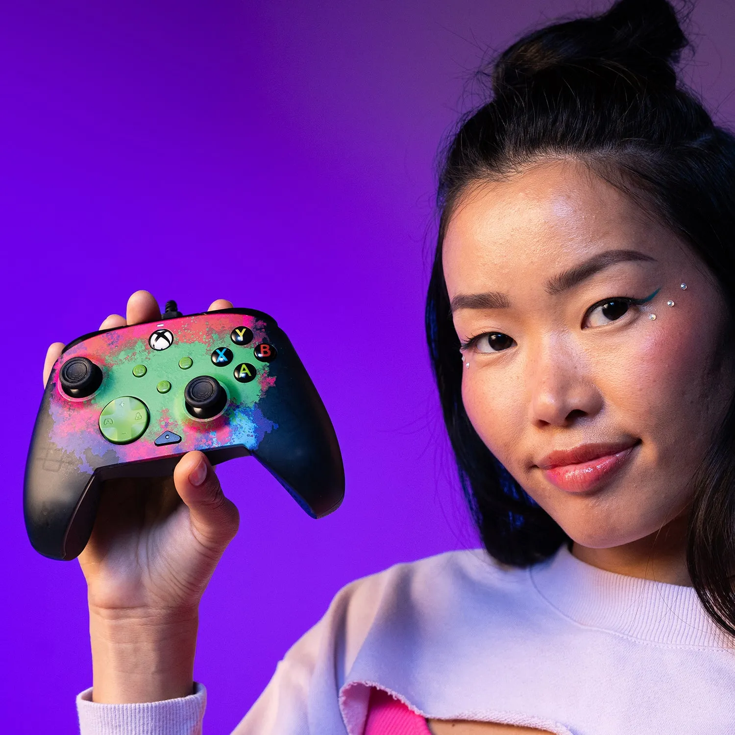Xbox Series X|S & PC Space Dust REMATCH GLOW Advanced Wired Controller